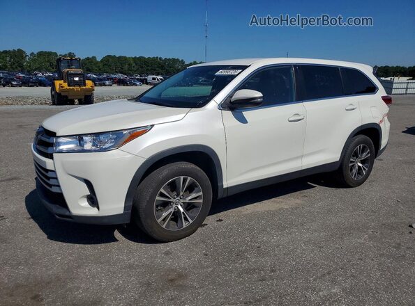 5TDZZRFH8KS356906 2019 TOYOTA HIGHLANDER White Հետևի ձախ
