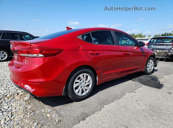 KMHD74LF1HU384083 2017 HYUNDAI ELANTRA Red Delantero derecho
