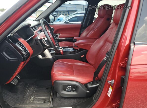 SALGV2EF2GA255500 2016 LAND ROVER RANGE Red Вид панелі приладів