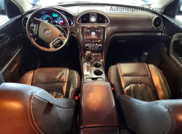 5GAKRBKD1GJ285808 2016 BUICK ENCLAVE Black Widok zestawu wskaźników