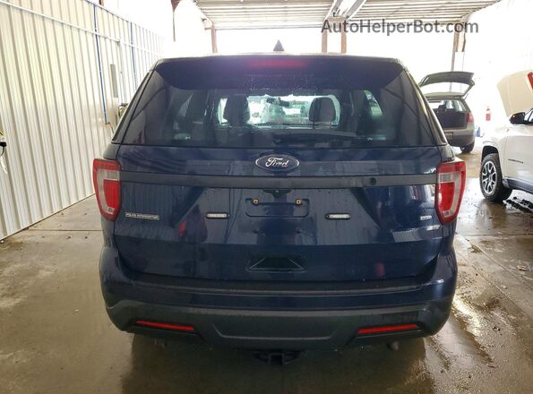 1FM5K8AR2JGA83382 2018 FORD EXPLORER Blue წინა სალონის ხედი