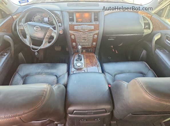 JN8AY2ND0J9056316 2018 NISSAN ARMADA Silver Vista del cuadro de instrumentos