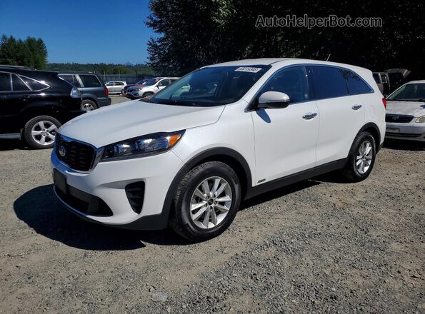 5XYPGDA56KG468663 2019 KIA SORENTO White Հետևի ձախ