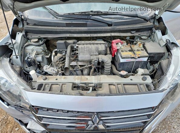 ML32FUFJ8NHF09248 2022 MITSUBISHI MIRAGE Silver Vista del compartimento del motor