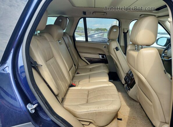 SALGS2FV1HA339467 2017 LAND ROVER RANGE Синий Вид задней части салона