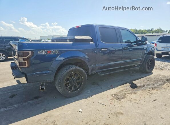 1FTEW1EB5JFB29791 2018 FORD F150 Blue Передня права чверть