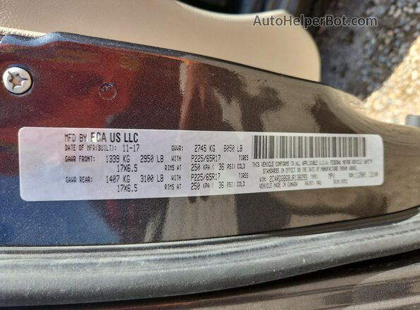 2C4RDGBG8JR138293 2018 DODGE GRAND Gray 