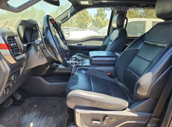 1FTFW1RG0NFC21018 2022 FORD F150 Blue Vista del salpicadero