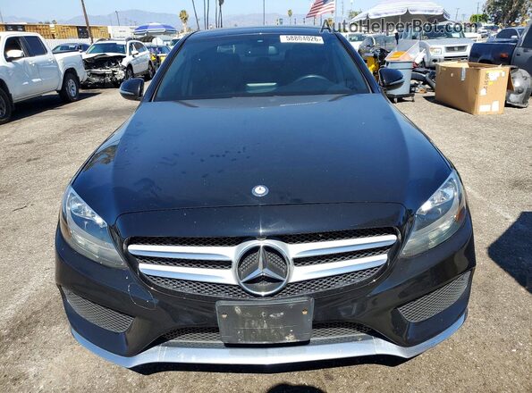 55SWF4JB2GU173271 2016 MERCEDES-BENZ C Черный Вид сзади