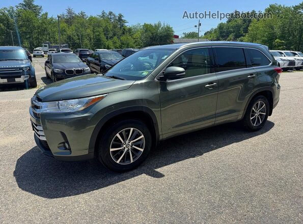 5TDJZRFH0HS457900 2017 TOYOTA HIGHLANDER Зеленый Задняя левая четверть