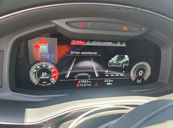 WA1VXAF75MD021012 2021 AUDI Q7 White Vista de los asientos traseros