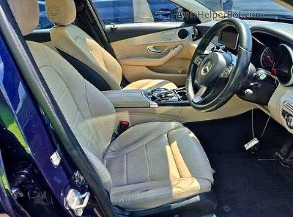 55SWF4KBXHU216920 2017 MERCEDES-BENZ C-CLASS Blue Rear view