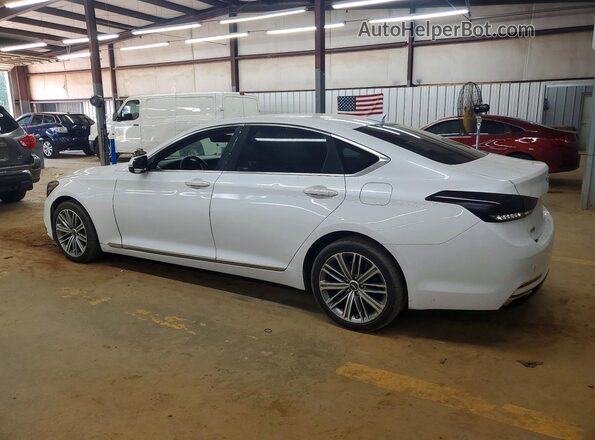 KMHGN4JE5JU284653 2018 GENESIS G80 White Հետևի աջ