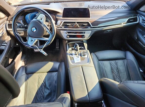 WBA7F2C50JG424686 2018 BMW 7 SERIES Black ხელსაწყოთა პანელის ხედი