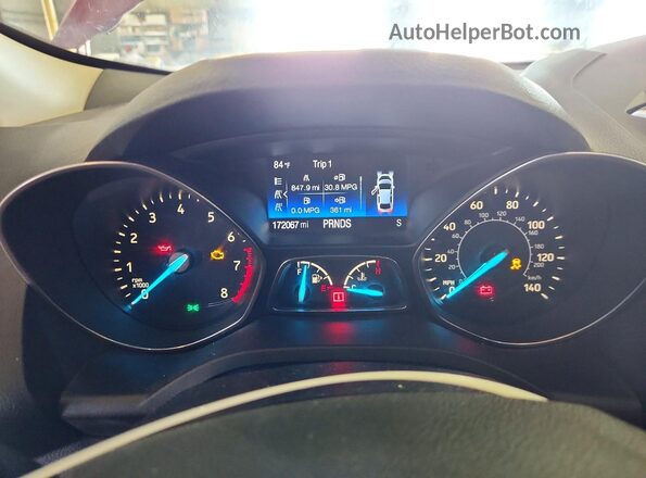 1FMCU0GDXKUA75189 2019 FORD ESCAPE Red Vista del cuadro de instrumentos