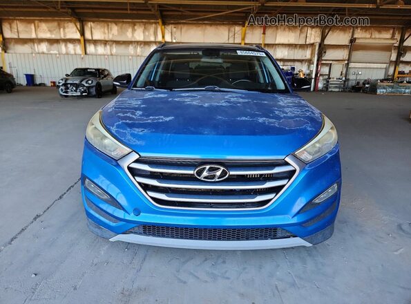 KM8J33A26HU454735 2017 HYUNDAI TUCSON Blue უკანა ხედი