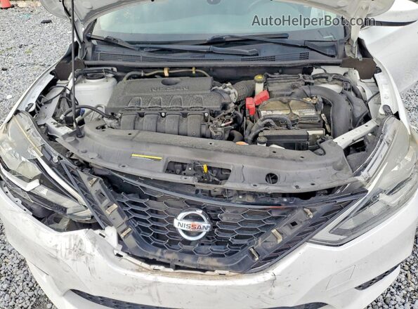 3N1AB7AP9KY334574 2019 NISSAN SENTRA White Widok komory silnika