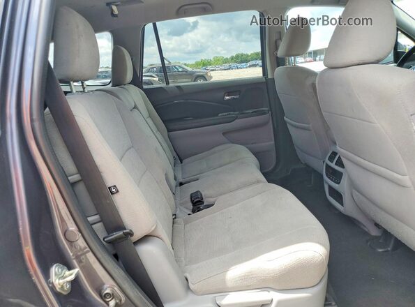 5FNYF5H3XGB025528 2016 HONDA PILOT Gray Вид підкапотного простору