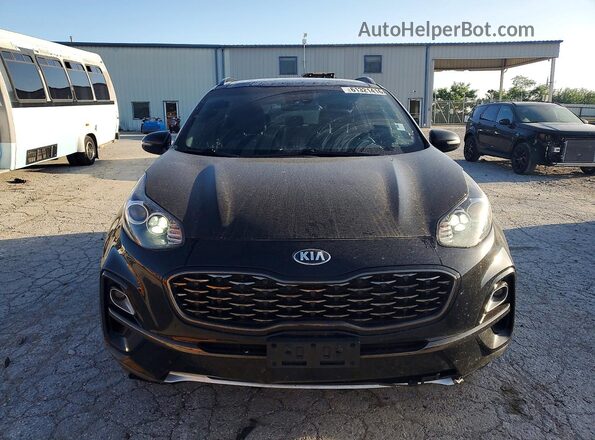 KNDP6CACXL7637545 2020 KIA SPORTAGE Black Հետևի տեսք