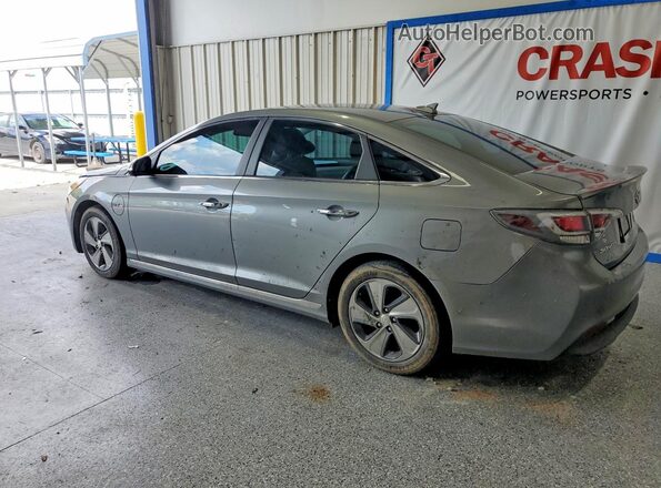 KMHE54L28HA059763 2017 HYUNDAI SONATA Gray Задня права чверть
