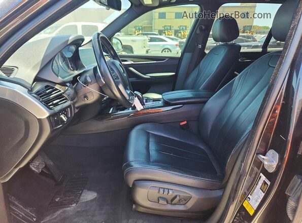 5UXKR2C51J0Z22102 2018 BMW X5 Black წინა პანელის ხედი