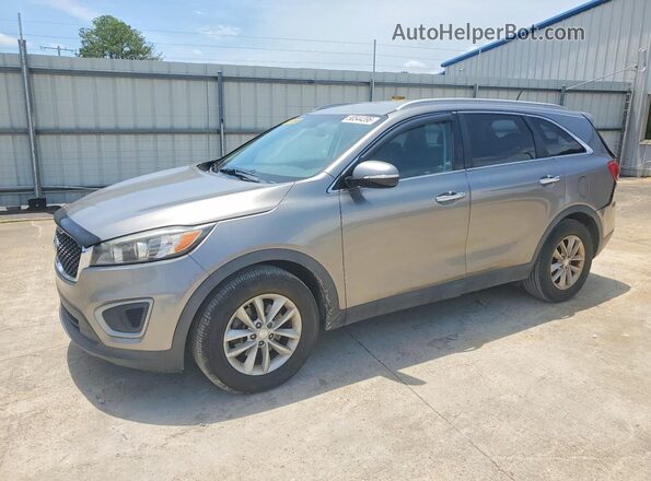 5XYPG4A59JG361301 2018 KIA SORENTO Серебряный Задняя левая четверть