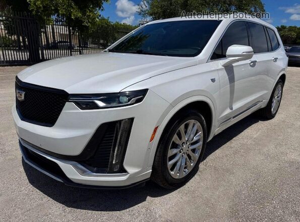 1GYKPCRS4MZ181724 2021 CADILLAC XT6 White Հետևի ձախ