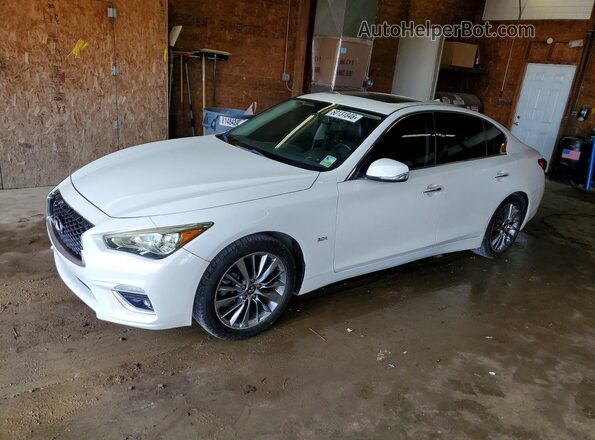 JN1EV7AP8JM364501 2018 INFINITI Q50 White უკანა მარცხენა