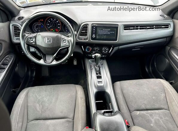 3CZRU6H19KG712947 2019 HONDA HR-V Black Вид щитка приладів