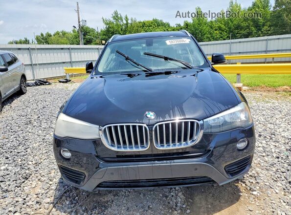 5UXWX9C34H0T25499 2017 BMW X3 Black Rear view