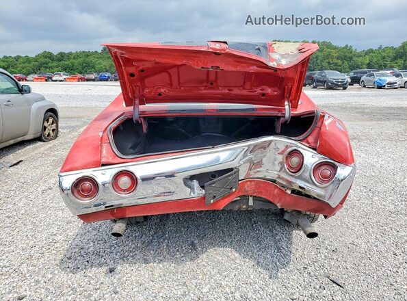 136371K243228 1971 CHEVROLET CHEVELLE Красный Вид сзади