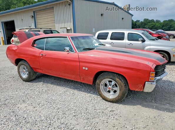 136371K243228 1971 CHEVROLET CHEVELLE Красный Передняя правая четверть