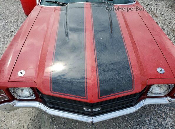 136371K243228 1971 CHEVROLET CHEVELLE Красный Вид задней части салона