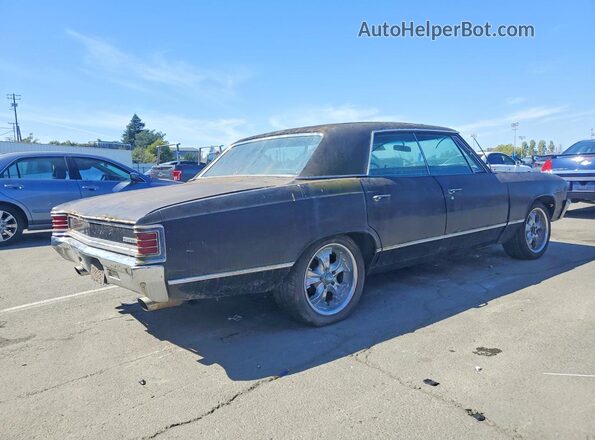 136397Z148437 1967 CHEVROLET MALIBU Черный Задняя правая четверть