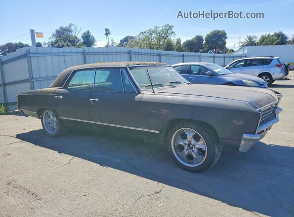 136397Z148437 1967 CHEVROLET MALIBU Черный Передняя правая четверть