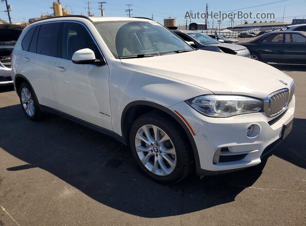 5UXKT0C51G0S79586 2016 BMW X5 White Widok z przodu
