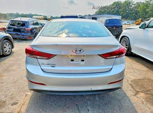 5NPD74LF5JH353052 2018 HYUNDAI ELANTRA Silver Widok wnętrza z przodu