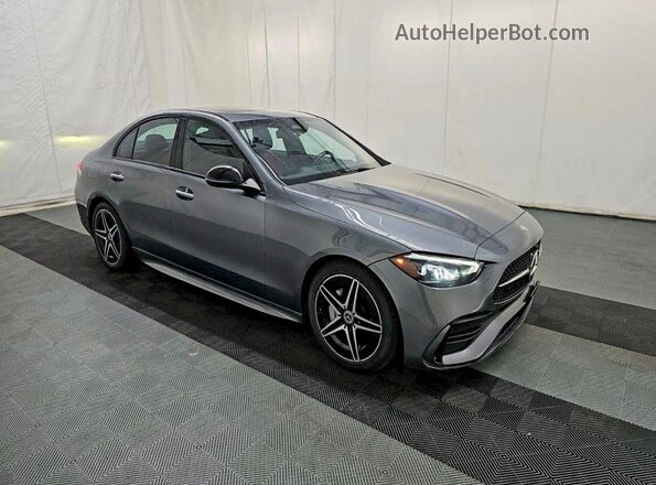 W1KAF4HBXNR019860 2022 MERCEDES-BENZ C Gray Rear left