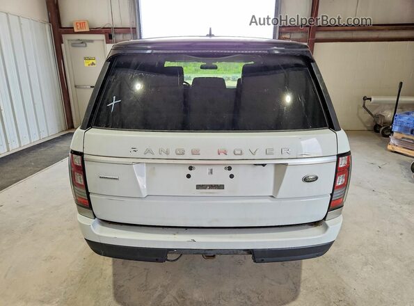 SALGS2EF6GA290274 2016 LAND ROVER RANGE White Вид салону спереду