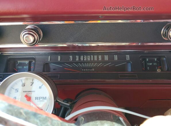 138177A181675 1967 CHEVROLET CHEVELLE Red ხელსაწყოთა პანელის ხედი