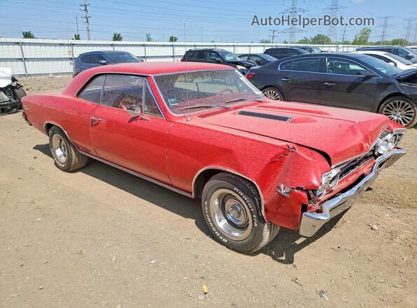 138177A181675 1967 CHEVROLET CHEVELLE Red წინა მარჯვენა