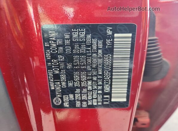KM8K22AB8PU036855 2023 HYUNDAI KONA Red 