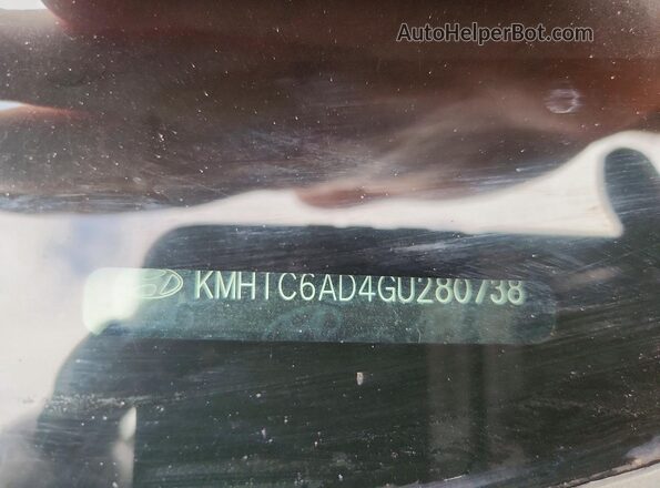 KMHTC6AD4GU280738 2016 HYUNDAI VELOSTER Черный Вид наклейки с VIN-кодом