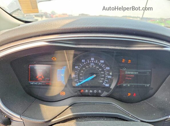 3FA6P0T96KR179668 2019 FORD FUSION Gray Rear seats view