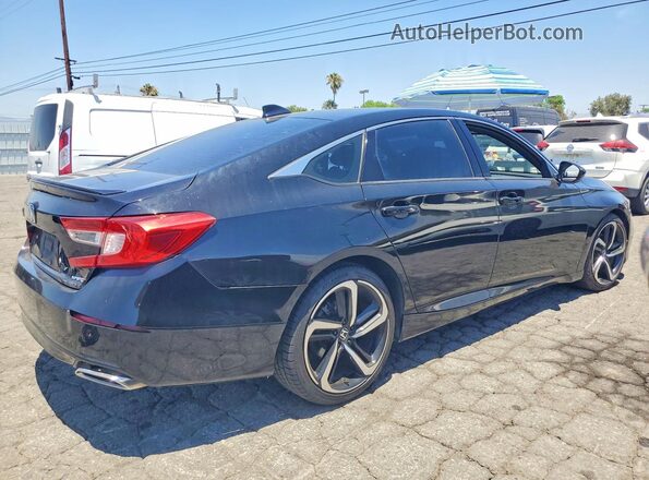 1HGCV1F37JA149010 2018 HONDA ACCORD Black Առջևի աջ