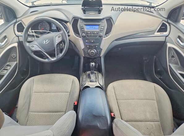 5XYZT3LB2GG357682 2016 HYUNDAI SANTA Beige Widok zestawu wskaźników