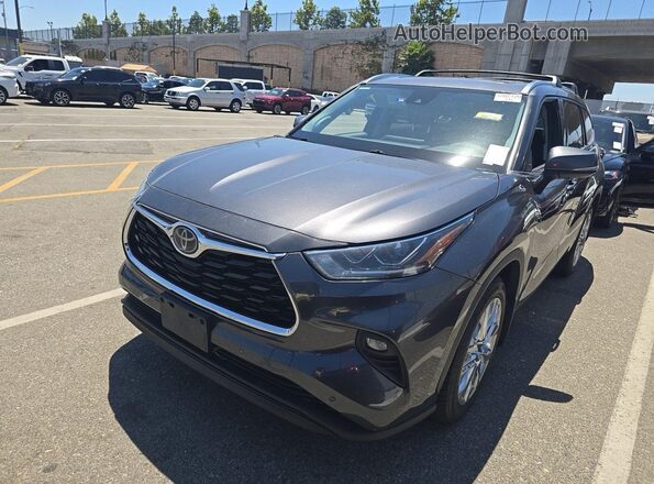 5TDDZRBH1LS018507 2020 TOYOTA HIGHLANDER Gray Rear right