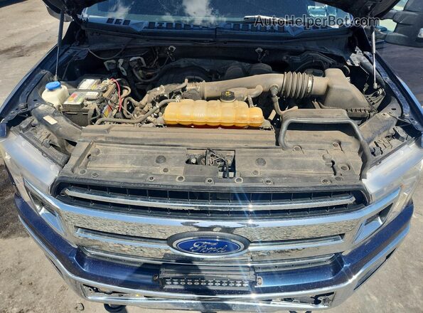 1FTEW1EB5JFB29791 2018 FORD F150 Blue Вид підкапотного простору