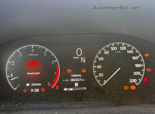 2HKRS4H56PH108919 2023 HONDA CR-V White Widok zestawu wskaźników