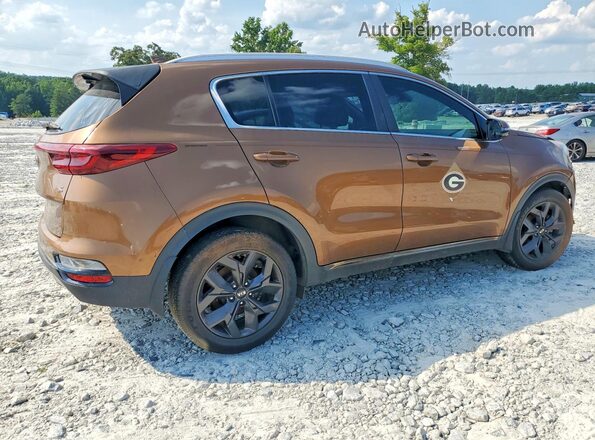 KNDP63ACXL7769690 2020 KIA SPORTAGE Коричневый Передняя правая четверть